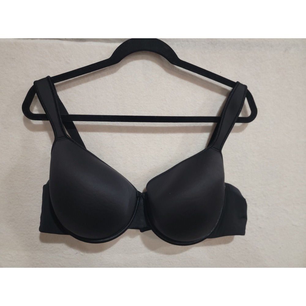 Torrid Curve 44D Black Full Coverage Bra‎ Plus Size Lightly Lined Back Smoothing